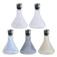 Carafe à vin élégante avec aérateur en cascade conique, design montagne volcanique intérieur, pichet de service pour événements festifs