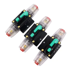 10-150A Fuse Holder Car Audio Marine Boat Stereo Switch Inverter Replace Circuit Breaker Manual Reset