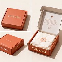 Boîte d'expédition en carton ondulé personnalisable de grande capacité avec logo en mousse imprimé à l'intérieur, emballage efficace pour bougies, cadeaux et artisanat