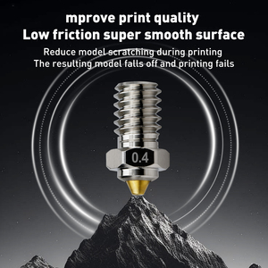 Buse bimétallique en acier trempé DLC doré 0,4 mm 0,6 mm 0,8 mm pour <span class=keywords><strong>E3DV6</strong></span>/ PRUSAi3 /MK3/ MK3S - Product Image 3
