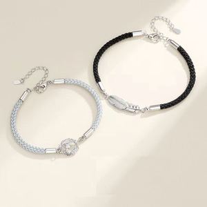 Pulsera de Pareja con Diseño de Estrella y Pluma, Regalo Romántico para el Día de San Valentín, Juego de Pulseras para Enamorados - Product Image 3