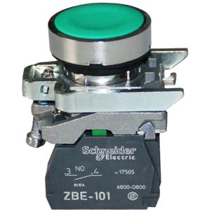 XB4BA31, Harmony, <span class=keywords><strong>Bouton</strong></span>-<span class=keywords><strong>poussoir</strong></span> 22 mm, Vert, Retour par <span class=keywords><strong>ressort</strong></span>, 1 NO - Product Image 1