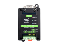 Convertidor Digital Aislado Activo Waveshare RS232 RS485/422 con Chips SP3232EEN SP485EEN Integrados, Opciones de Puerto RS232 DB9, 5~36V DC
