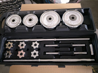 Équipement de musculation, haltères réglables 15 kg/20 kg/30 kg/50 kg, kit d'haltères et de barres