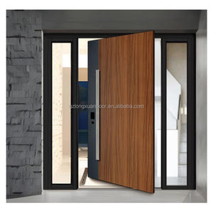 Porte tournante d'<span class=keywords><strong>entrée</strong></span> surdimensionnée personnalisée avec cadre en aluminium et charnières pivotantes importées du Japon - Product Image 2