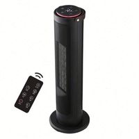 Affichage LED numérique portable d'intérieur Minuterie de 9 heures Tour de contrôle à distance Ventilateur de chauffage PTC