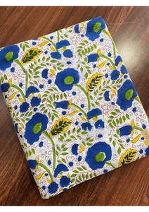 Jaipuri ผ้าคอตตอน100% ผ้าพิมพ์ลายแบบบล็อกผ้าคุณภาพสูงสีคมชัด - Product Image 2