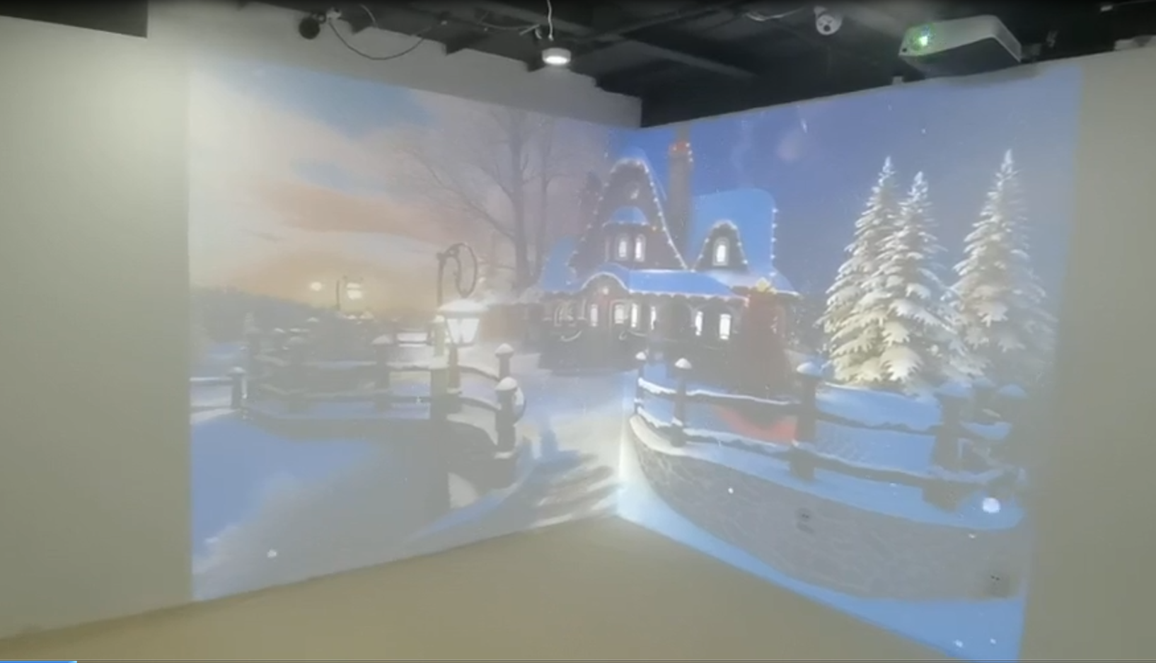 3D defi 360 Virtual Reality Cave technology Immersive 3D visual feast art show projection mapping system