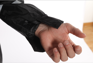 Industrial Style <strong>XXL</strong> Polyester/<strong>PVC</strong> Raincoat Breathable Hooded Rain Pants Waterproof Rain Suit for Outdoor Tour - Product Image 5