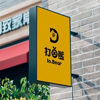 Nouvelle enseigne publicitaire circulaire à LED, boîte lumineuse ronde, enseigne LED 3D, enseigne extérieure en acrylique, côtés en forme de vide, boîte lumineuse rotative