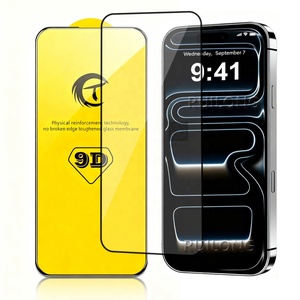 Film en verre trempé 9H 9D à <span class=keywords><strong>grande</strong></span> courbe et à <span class=keywords><strong>couverture</strong></span> complète pour iPhone 17 Pro Max Air 16 16E 15 14 13 12 11 XS XR Plus Protecteur d'écran - Product Image 1