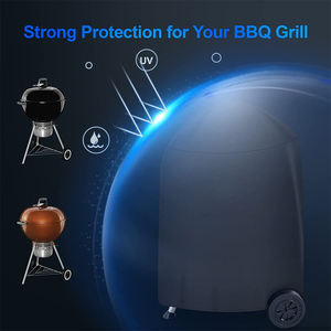 Robuste Étanche 600D BBQ Couvre Charbon De Bois Bouilloire Grill Couverture Pour <span class=keywords><strong>Weber</strong></span> 22 Pouces Master Touch Charcoal Grill - Product Image 5