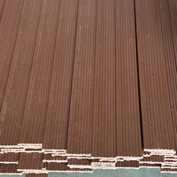 Panneau de revêtement de sol extérieur en bois naturel populaire et couleur WPC