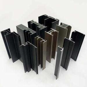 Portes et fenêtres en aluminium 6063, profilé d'extrusion anodisé, cadre métallique coulissant étroit et fin, alliage de verre, intérieur moderne, adapté - Product Image 3