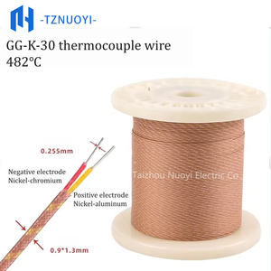 Cable de Termopar Trenzado de Fibra de Vidrio de Alta Temperatura ANSI Estándar 30 AWG 2*0.255mm para Compensación <span class=keywords><strong>y</strong></span> Extensión de Sensores - Product Image 5