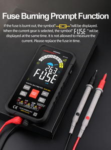 True RMS เครื่องวัดแรงดันไฟฟ้าแบบพกพาแบบสมาร์ท/กระแส/ความต้านทาน/ความจุเครื่องทดสอบอเนกประสงค์รถยนต์750V - Product Image 5