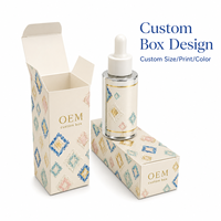 Boîtes pliantes en carton blanc recyclables personnalisées pour les produits de soin de la peau, les cosmétiques, les soins personnels, les emballages cadeaux, les options de sérum pour le soin de la peau
