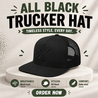 Topi Trucker Snapback Unisex 5 Panel Klasik Terstruktur Bordir Logo Custom Teruji CE, Bahan Mesh Bernapas 100% Katun, Dapat Disesuaikan