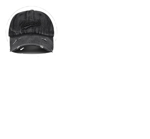 Vintage Distressed Denim Baseball <b>Cap</b> New York Embroidery Patch Hat Adjustable Washed Cotton Dad <b>Cap</b> With Hole for Men <b>Women</b> - Product Image 3
