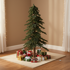 <span class=keywords><strong>Sapin</strong></span> alpin artificiel avec tronc en bois véritable pour la décoration de la maison, du bureau ou des fêtes, plusieurs tailles disponibles - Product Image 3