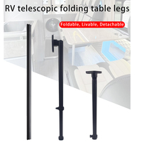 2023 Offre Spéciale RV réglable et amovible Table pliante jambe tige de suspension crochet ensemble Support jambe ascenseur Table pliante jambe