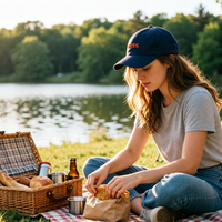 Casquette de baseball unisexe souple et non structurée, style rétro sportif, à visière courte, en polyester/coton délavé, avec boucle métallique et motif en relief, vente en gros