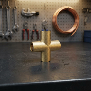 El acoplador de latón de 4 vías se utiliza ampliamente en plomería, líneas de aire neumáticas, sistemas hidráulicos y líneas de gas para permitir el flujo seguro de fluidos y gases. - Product Image 6
