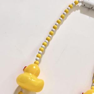 Bán Buôn Mardi Gras Trang Trí Nội Thất Ánh Sáng-<span class=keywords><strong>up</strong></span> Cao Su Vịt Charms Đính Cườm Vòng Cổ Khuyến Mại Nhấp Nháy Vòng Cổ - Product Image 5