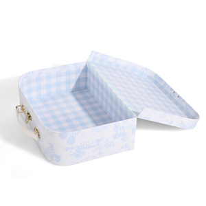 Scatola Regalo Riciclabile Fatta a Mano con Logo Personalizzato, <span class=keywords><strong>Set</strong></span> Valigia per Neonati con Manico in Metallo - Product Image 4