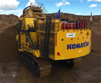 Excavatrice sur chenilles KOMATSU PC9000 d'occasion, godet frontal de 46 m³, hydraulique puissant de 883 tonnes, pour l'exploitation minière et la construction, travaux de terrassement