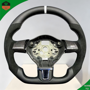 พวงมาลัยรถสปอร์ตคุณภาพสูงสำหรับ VW <span class=keywords><strong>Golf</strong></span> 6 7 8 GTI <span class=keywords><strong>R</strong></span> <span class=keywords><strong>Line</strong></span> Polo Tiguan Passat CC <span class=keywords><strong>Scirocco</strong></span> Jetta MK5 MK6 MK7 MK8 <span class=keywords><strong>Scirocco</strong></span> - Product Image 2