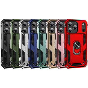 Coque de téléphone antichoc avec béquille annulaire pour <span class=keywords><strong>iPhone</strong></span> 17/16 Pro Max, Housse de protection robuste avec fonction magnétique - Product Image 6