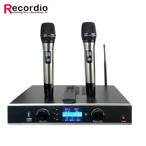 Perekam GAW-L610 Desain Baru Amplifier Daya Profesional Mikrofon Nirkabel UHF 3 In 1 Mesin All-In-One untuk Karaoke S