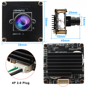 Módulo de Cámara USB de 48MP, 30fps, Gran Angular de 100 Grados, Lente sin Distorsión, IMX586 UVC, Placa de Cámara Web USB Mini 8K para PC <span class=keywords><strong>Raspberry</strong></span> <span class=keywords><strong>Pi</strong></span> - Product Image 4