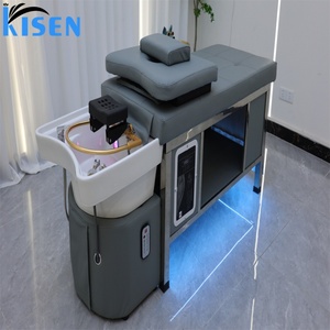 KISEN โต๊ะทำผมสปาไทยพร้อมไฟ LED, โต๊ะสำหรับร้านเสริมสวยพร้อมไฟ LED - Product Image 2