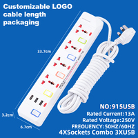 Multiprise USB 4 voies 3M OEM ODM, rallonge de prise USB pour la maison, le bureau, l'hôtel, usage commercial