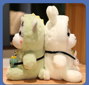 Jouet en peluche chat interactif à gros yeux kawaii avec logo personnalisé, animal réaliste déformé, peluche chat pour animaux de compagnie en peluche - Product Image 3