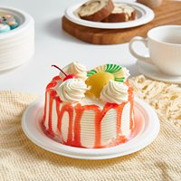 9 inch wegwerp snack- en oesterwafelbordjes van de fabrikant, biologisch afbreekbaar, voor fruit, desserts en hapjes, vintage serveerschaal