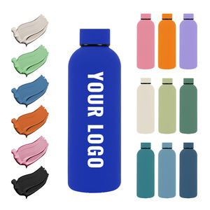 Botella de agua deportiva promocional Acero inoxidable 500ml 750ml 1L Botella de agua para beber para negocios - Product Image 1