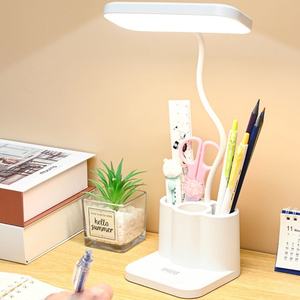 Support de stylo multifonctionnel à LED rechargeable tricolore avec indicateur de température, lampe de bureau alimentée par batterie pour l'étude - Product Image 5