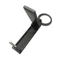 Porte-clés de voiture avec support de téléphone portable, écologique, durable, en alliage de zinc, logo personnalisé