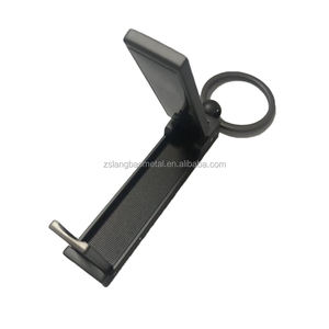 Porte-clés de voiture avec support de téléphone portable, écologique, durable, en alliage de zinc, logo personnalisé - Product Image 5