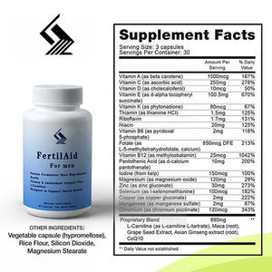 OEM FertilAid Masculin : Supplément Combiné pour le Soutien de la Motilité, le Nombre de Spermatozoïdes, les Vitamines Prénatales et la Fertilité Masculine - Product Image 2