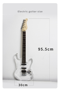 Guitarra Eléctrica con Cuerpo <span class=keywords><strong>de</strong></span> Acrílico Transparente, Pastillas HSS, 6 Cuerdas, Guitarra <span class=keywords><strong>de</strong></span> Práctica para Principiantes, <span class=keywords><strong>Venta</strong></span> al Por Mayor - Product Image 2