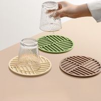 Sous-verre pour tasse de thé, sous-verre pour bol, tapis isolant thermique pour table, tapis de table pour la maison, tapis anti-brûlure de luxe léger pour casseroles