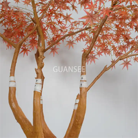 Nouveau design de plantes en plastique artificielles rouges de haute qualité érable d'automne japonais pour la décoration intérieure extérieure de la maison