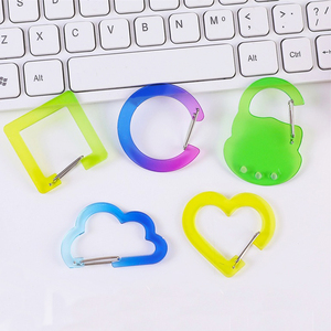 Tùy Chỉnh Anime Acrylic Carabiner <span class=keywords><strong>Keychain</strong></span> Kim Loại Bền Mùa Xuân <span class=keywords><strong>Clip</strong></span> Cho Tùy Chỉnh Hình Acrylic Carabiner Đục Acrylic Carabiner - Product Image 5