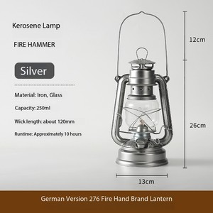 Lámpara de queroseno Retro <span class=keywords><strong>Firebrand</strong></span> 276, iluminación portátil para acampar al aire libre para emergencias de tiendas - Product Image 2