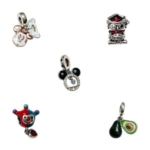Venta Directa de Fábrica, Accesorios DIY, Cuentas Sueltas de Plata 925, Corazón Brillante, Materiales de Joyería Hechos a Mano, Venta al Por Mayor - Product Image 3