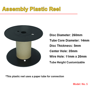 Nhà Máy Tùy Chỉnh Rỗng Nhựa Reel Spool Chủ Đề Dây Sợi Quang Đóng Gói Ống Cuộn - Product Image 6